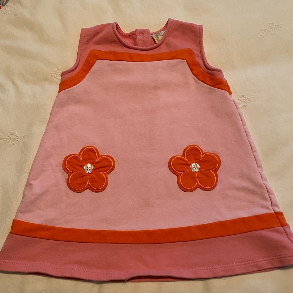 The Beaufort Bonnet Company, Ramsey Retro Jumper - Flower Appliqué, size 2T